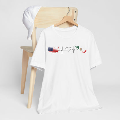 Heritage Heartbeat Tee: USA & Mexico