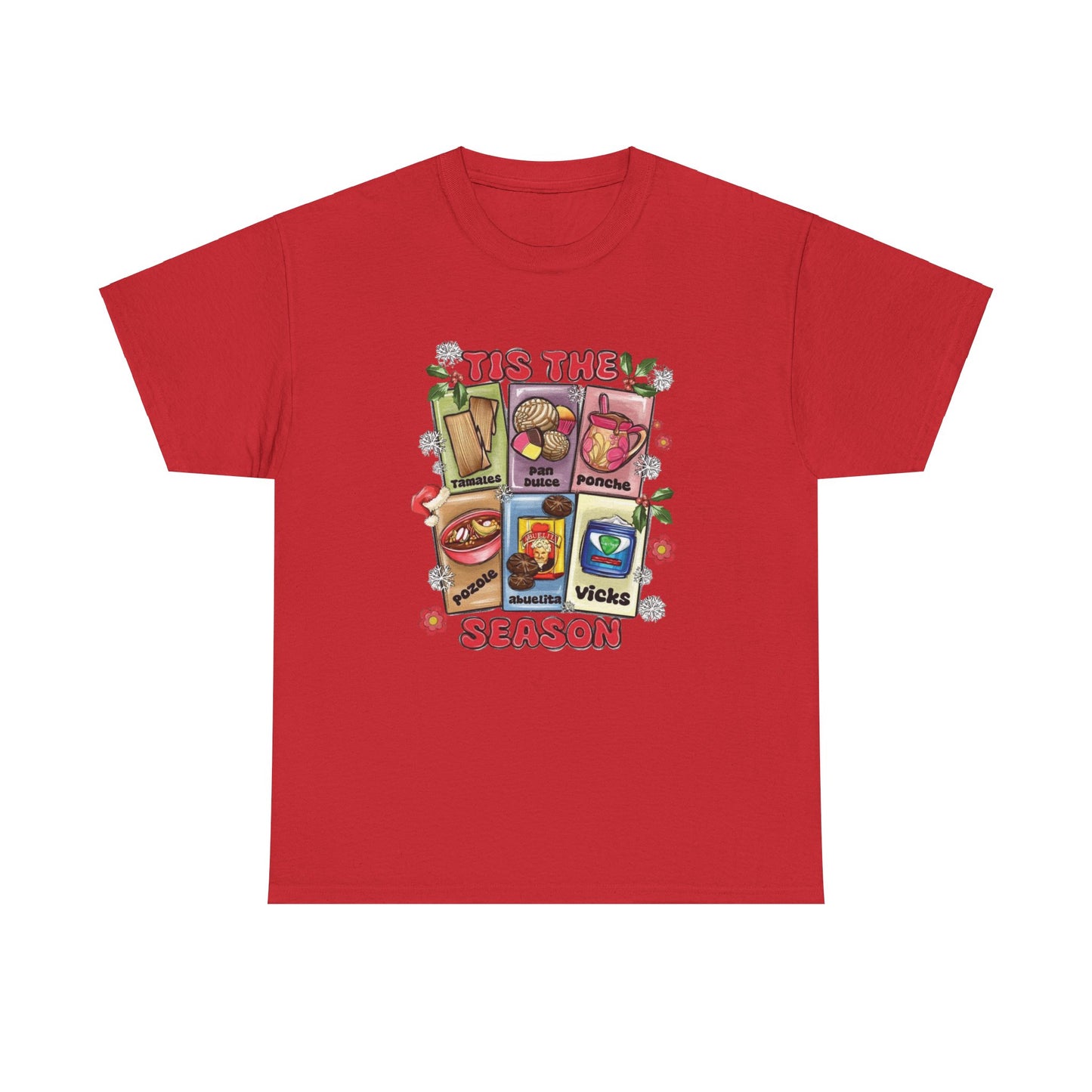 Mexican Christmas Loteria Unisex Heavy Cotton Tee