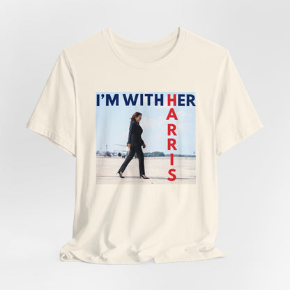 I'M WITH HER HARRIS Unisex Jersey Short Sleeve Tee