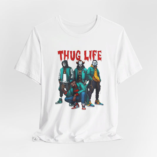 Thug Life Horror Icons Unisex Graphic Short Sleeve Tee