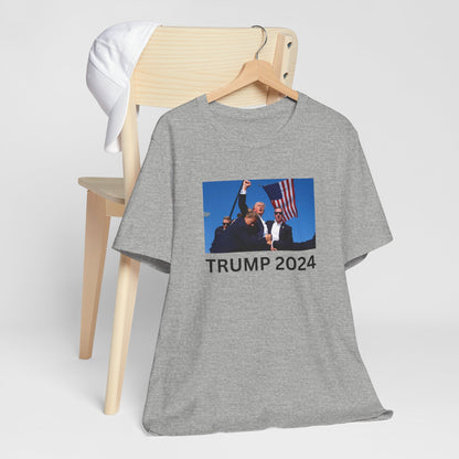 Unstoppable Spirit: Trump 2024 Rally Fist Up Tee