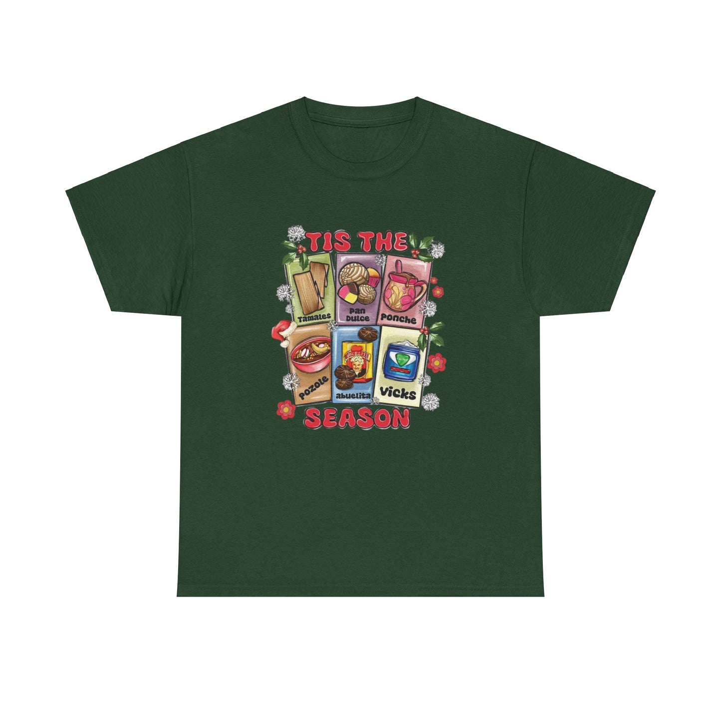 Mexican Christmas Loteria Unisex Heavy Cotton Tee