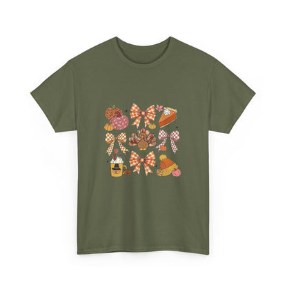 Coquette Thanksgiving Unisex Tee, Retro Holiday Shirt