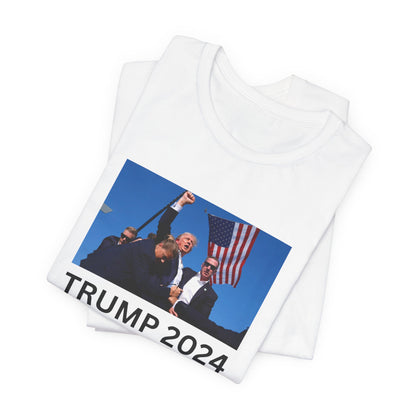 Unstoppable Spirit: Trump 2024 Rally Fist Up Tee