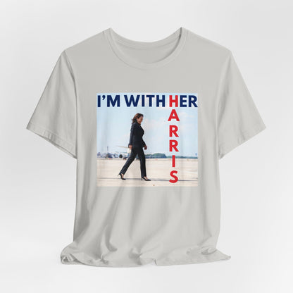 I'M WITH HER HARRIS Unisex Jersey Short Sleeve Tee