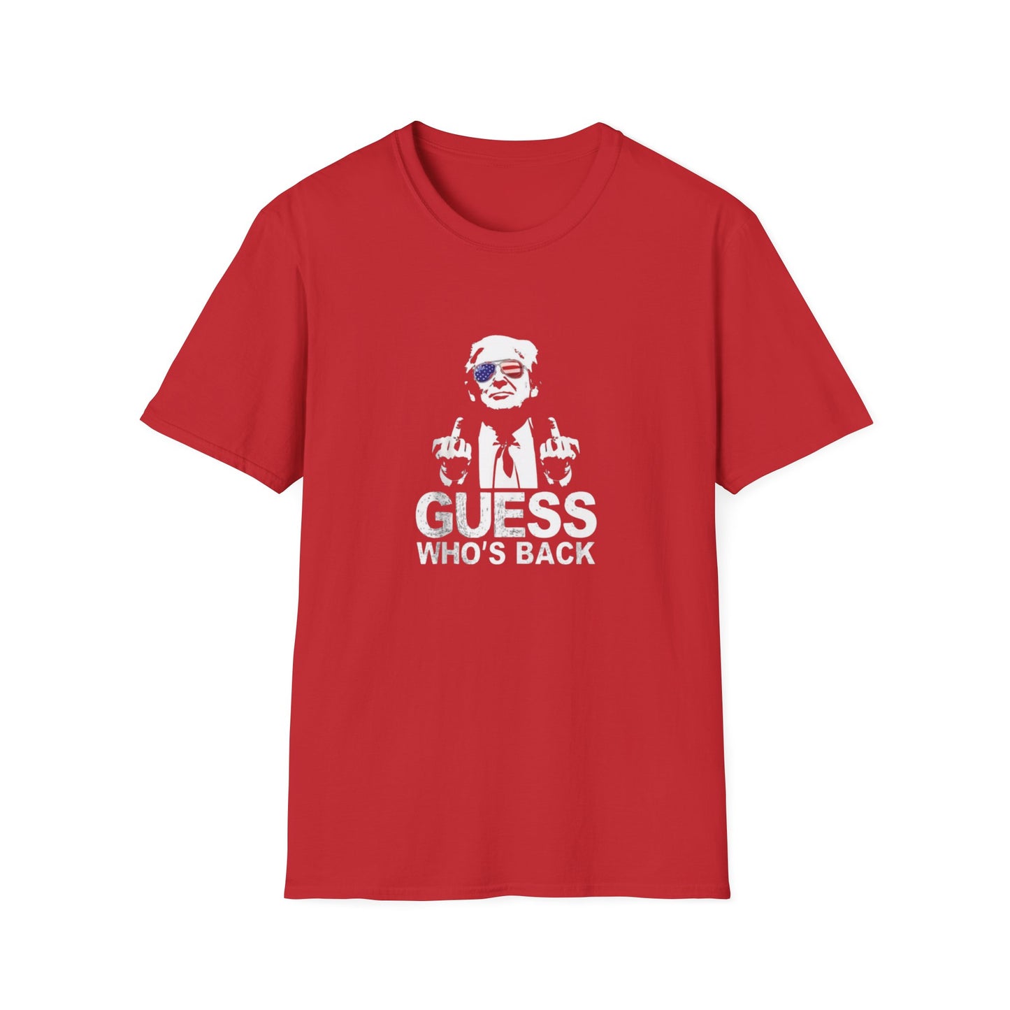 Funny Trump Middle Finger Tee, GUESS WHO'S BACK