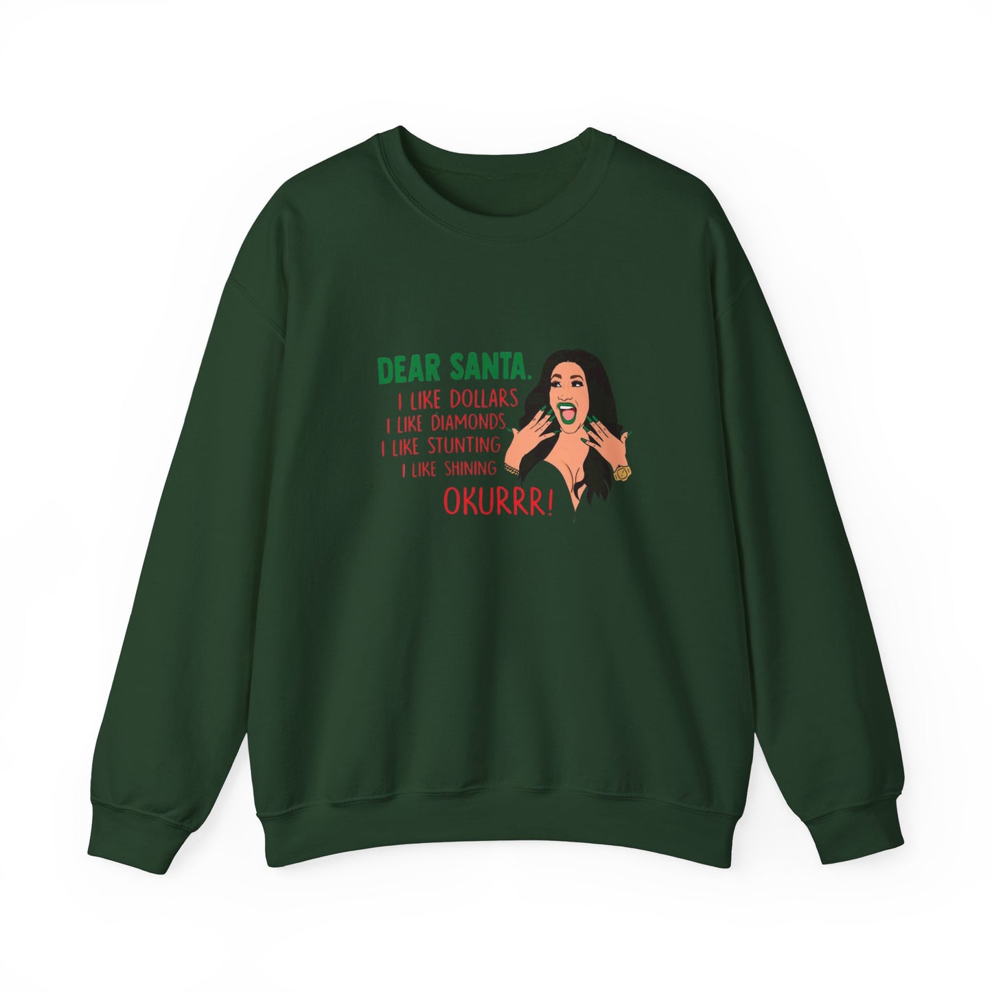 Cardi B Christmas Funny Sweatshirt