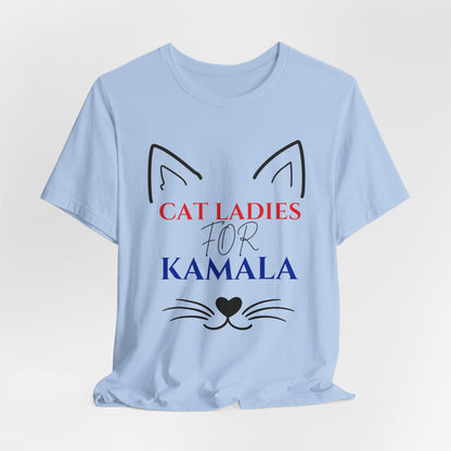 Cat Ladies for Kamala Unisex Jersey Short Sleeve Tee