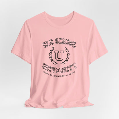 Old School University Unisex Jersey Short Sleeve Tee