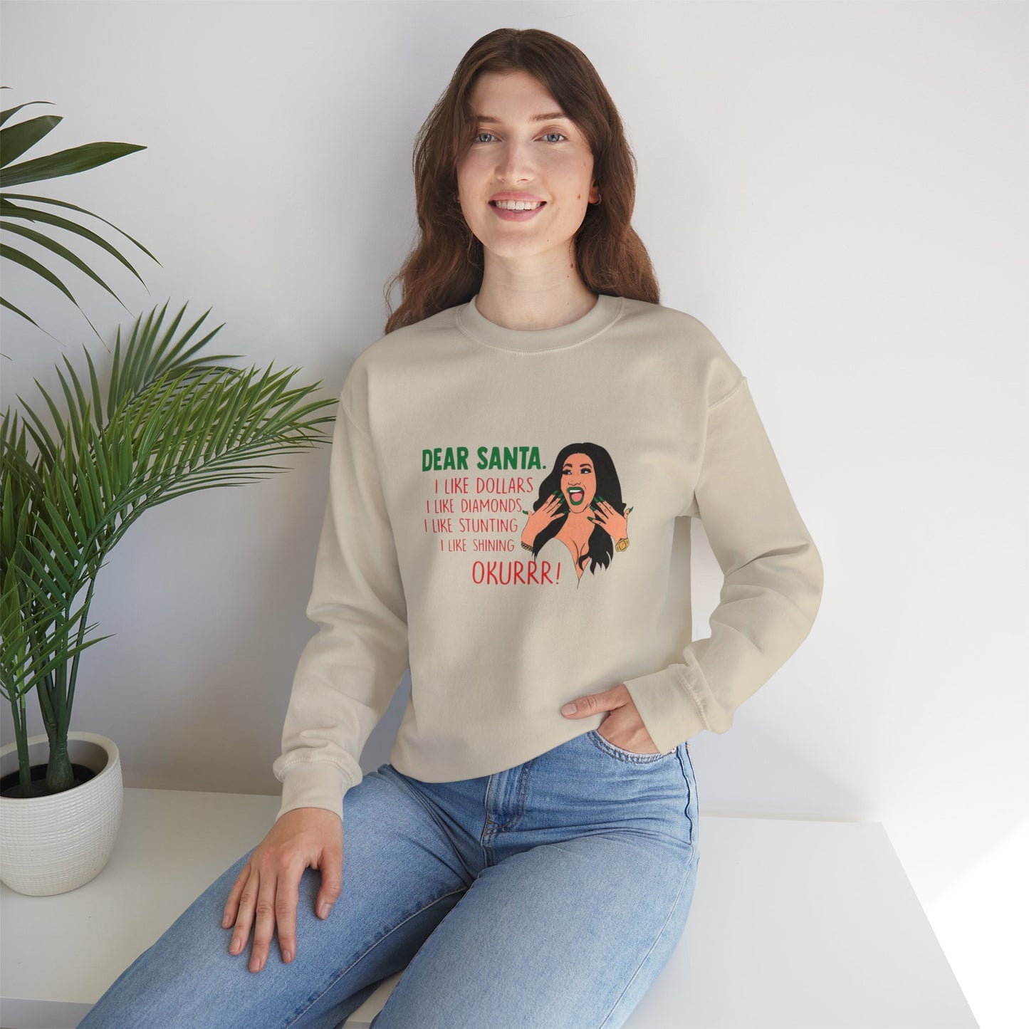 Cardi B Christmas Funny Sweatshirt