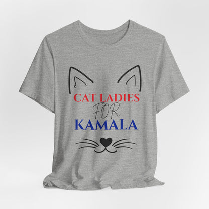 Cat Ladies for Kamala Unisex Jersey Short Sleeve Tee