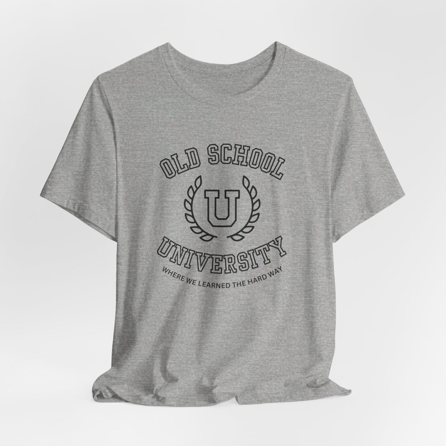 Old School University Unisex Jersey Short Sleeve Tee