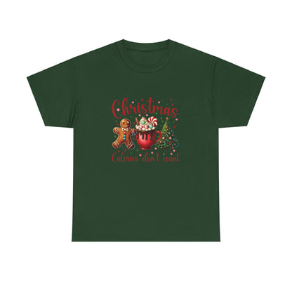 Gingerbread Christmas Calories Don't Count Unisex Tee