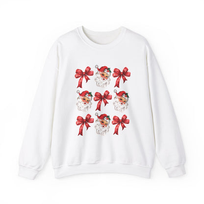 Christmas Santa Coquette Red Bow Sweatshirt