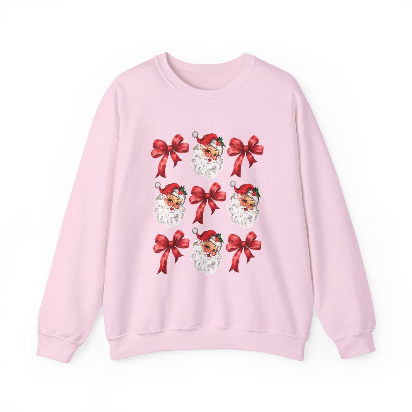 Christmas Santa Coquette Red Bow Sweatshirt