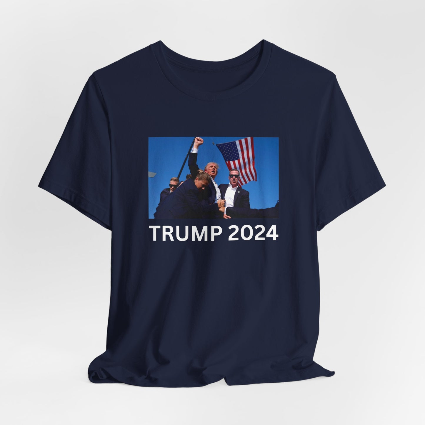 Unstoppable Spirit: Trump 2024 Rally Fist Up Tee