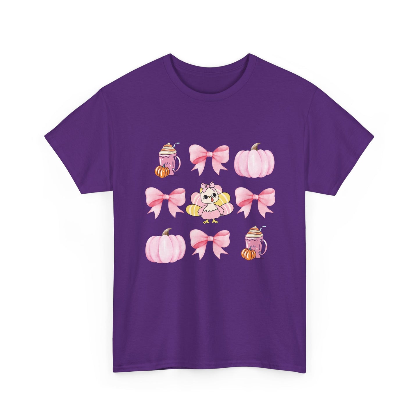 Pink Coquette Thanksgiving Heavy Cotton Tee