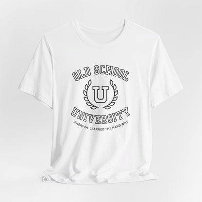 Old School University Unisex Jersey Short Sleeve Tee