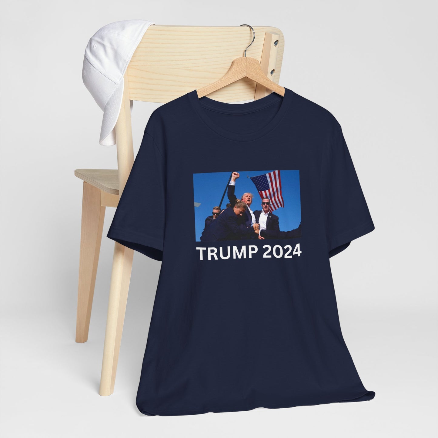 Unstoppable Spirit: Trump 2024 Rally Fist Up Tee