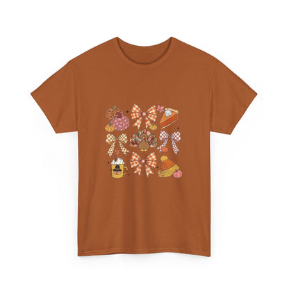 Coquette Thanksgiving Unisex Tee, Retro Holiday Shirt