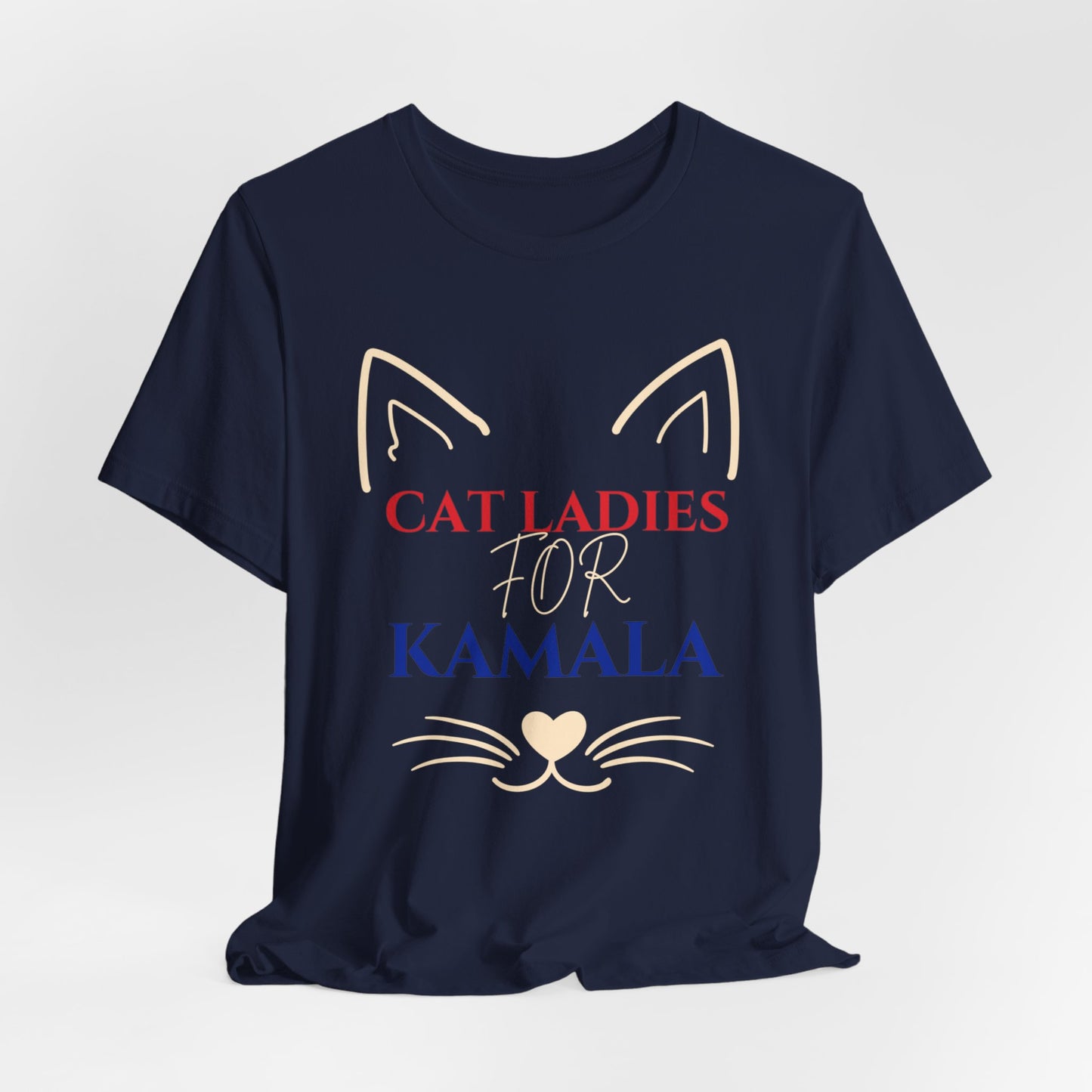 Cat Ladies for Kamala Unisex Jersey Short Sleeve Tee