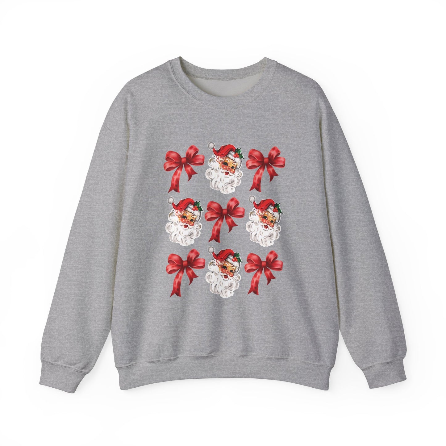 Christmas Santa Coquette Red Bow Sweatshirt