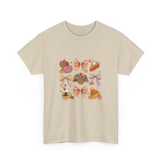 Coquette Thanksgiving Unisex Tee, Retro Holiday Shirt