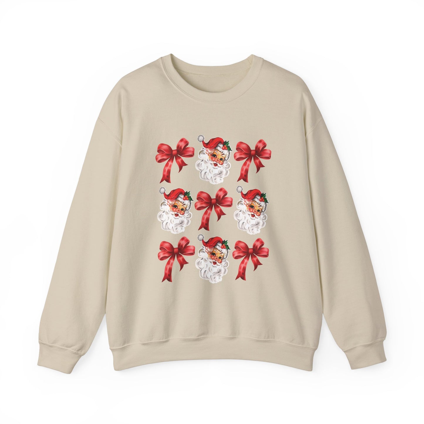 Christmas Santa Coquette Red Bow Sweatshirt