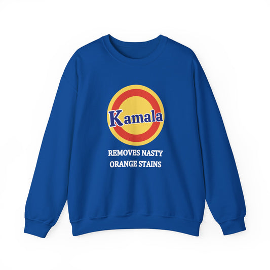 Kamala Removes Nasty Orange Stains Unisex Heavy Blend Crewneck Sweatshirt