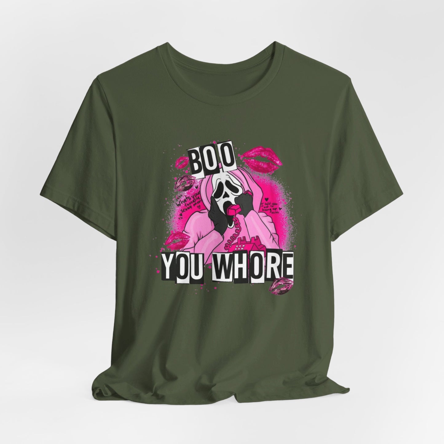 Boo You Whore Horror Movie Unisex Graphic Short Sleeve Tee