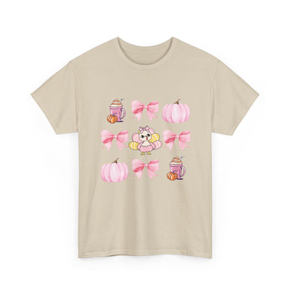 Pink Coquette Thanksgiving Heavy Cotton Tee