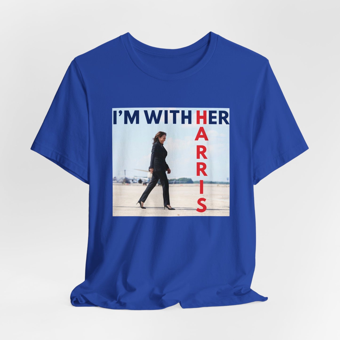 I'M WITH HER HARRIS Unisex Jersey Short Sleeve Tee