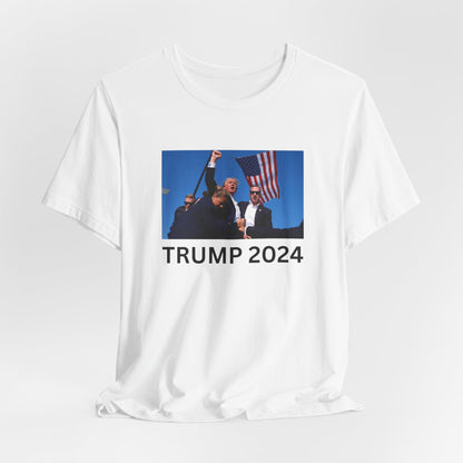 Unstoppable Spirit: Trump 2024 Rally Fist Up Tee