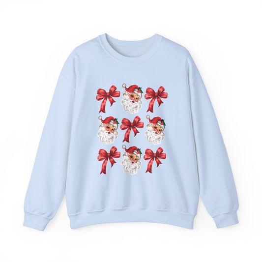 Christmas Santa Coquette Red Bow Sweatshirt