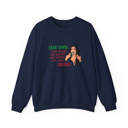 Cardi B Christmas Funny Sweatshirt