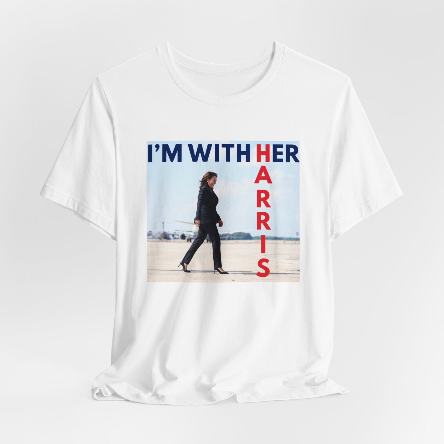 I'M WITH HER HARRIS Unisex Jersey Short Sleeve Tee