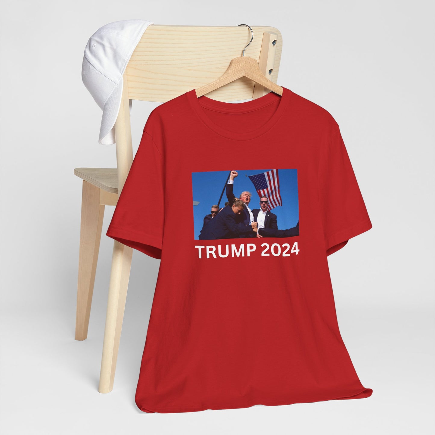 Unstoppable Spirit: Trump 2024 Rally Fist Up Tee