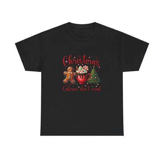 Gingerbread Christmas Calories Don't Count Unisex Tee