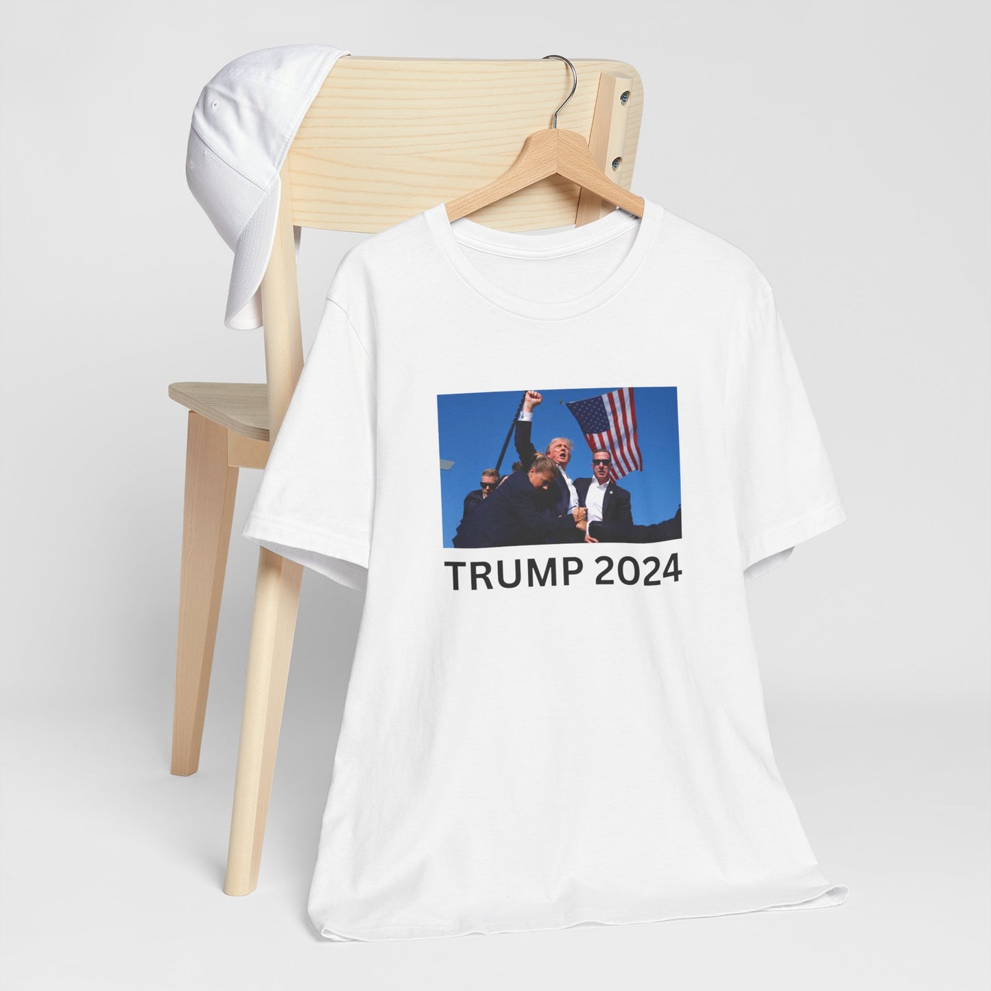 Unstoppable Spirit: Trump 2024 Rally Fist Up Tee