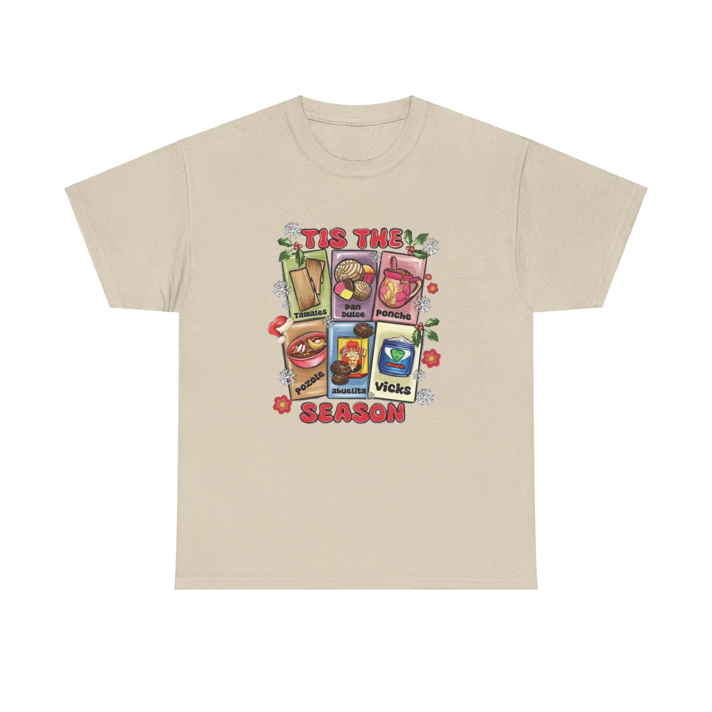 Mexican Christmas Loteria Unisex Heavy Cotton Tee