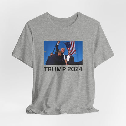 Unstoppable Spirit: Trump 2024 Rally Fist Up Tee