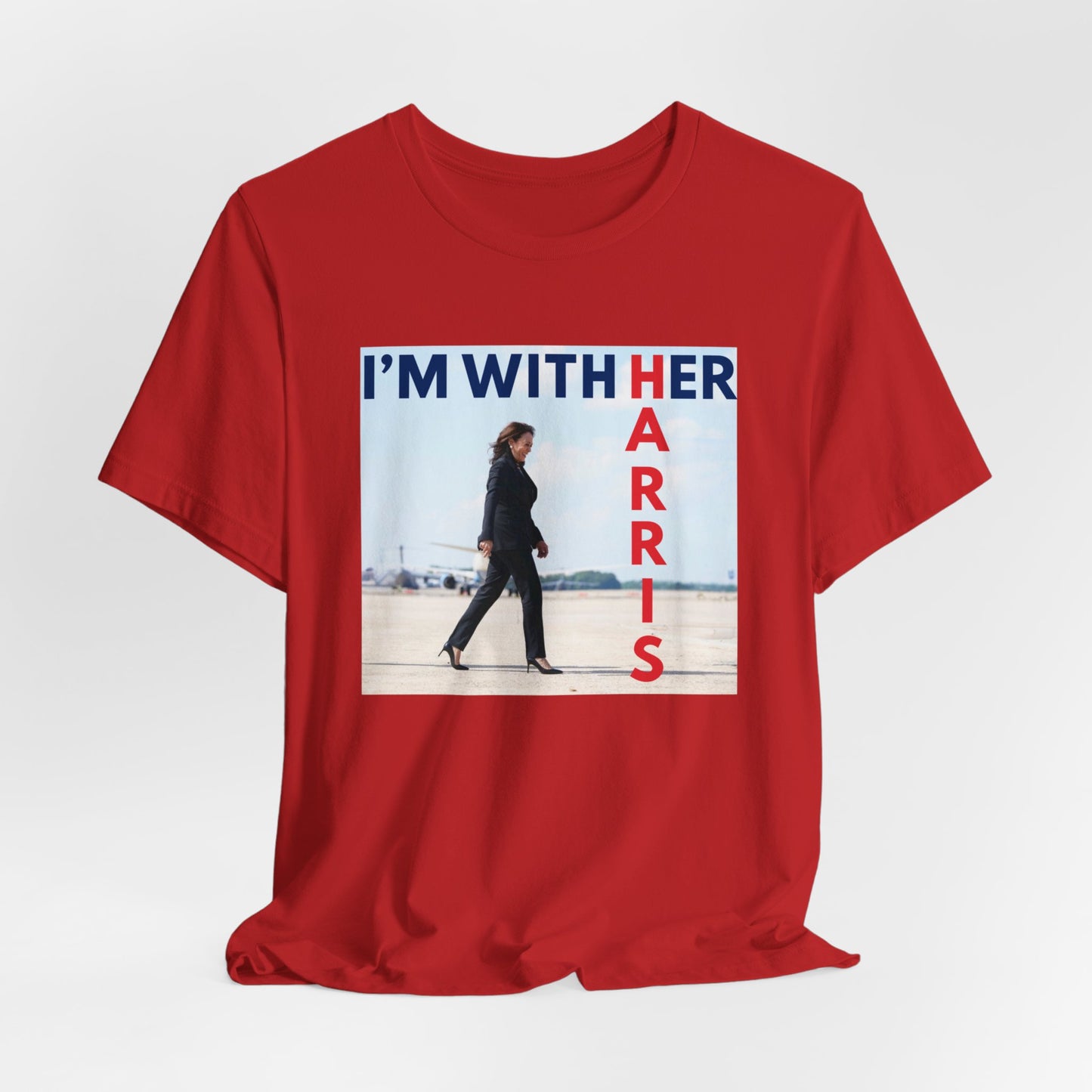 I'M WITH HER HARRIS Unisex Jersey Short Sleeve Tee