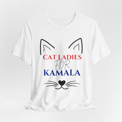 Cat Ladies for Kamala Unisex Jersey Short Sleeve Tee